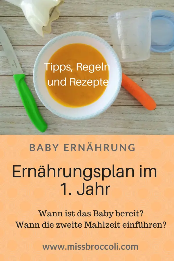 Ernährung Baby 1. Jahr, ernährungsplan, babybrei, wann, tipps