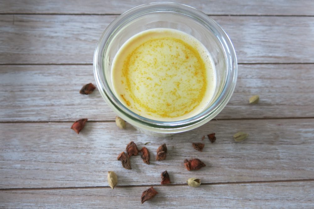 Golden Milk im Glas rezept familie winter