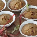 Rhabarber Himbeer Muffins glutenfrei, vegan, ohne zucker, kinder, rezept, backen, gesund