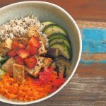 Poké Bowl vegan, pokebowl, vegetarisch, buddha bowl, hawaiianisch, tofu, gemüse, rezept, einfach, foodblog