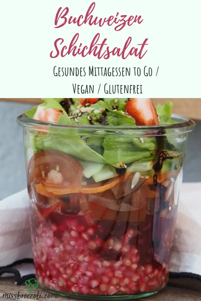 Buchweizen Salat im Glas rezept glutenfrei vegan