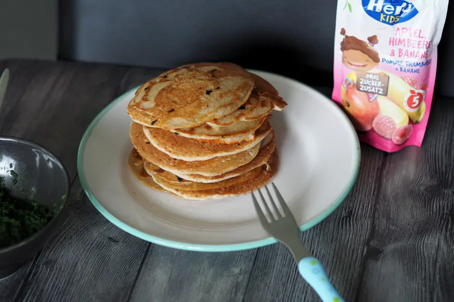 buchweizen blini pancakes rezept vegan kinder schnell apfelmus familie