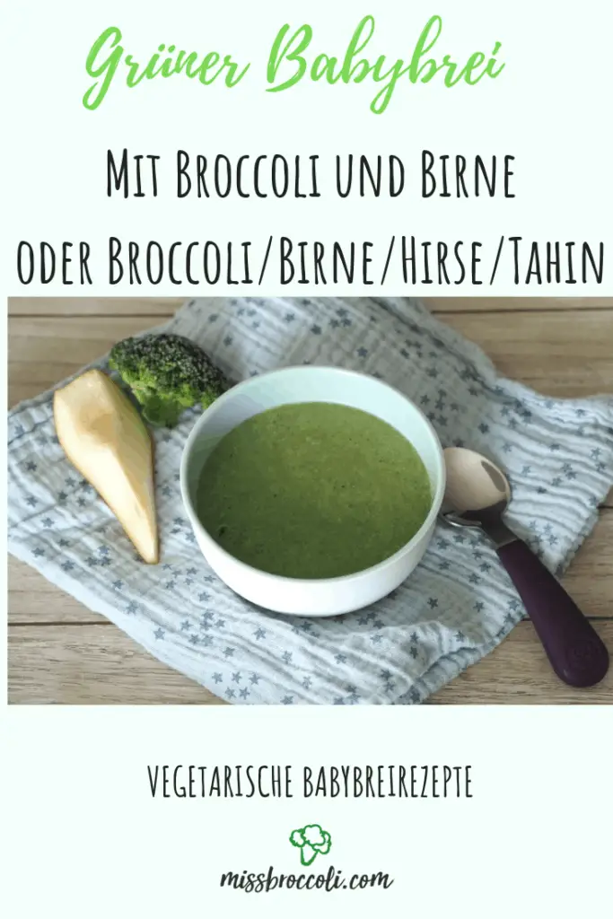 broccoli birnen babybrei